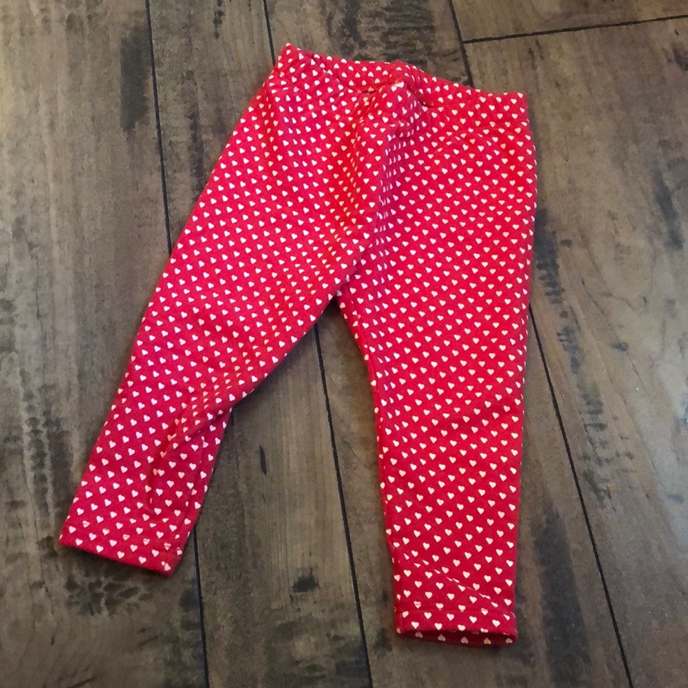 Heart printed leggings